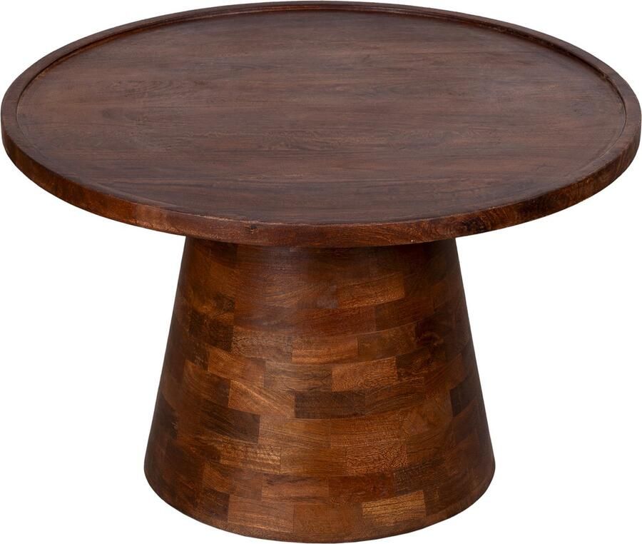 BLenS-Furniture Salontafel Bergen bruin mangohout rond