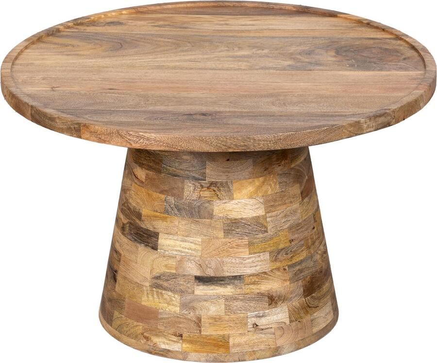 BLenS-Furniture Salontafel Bergen naturel mangohout rond