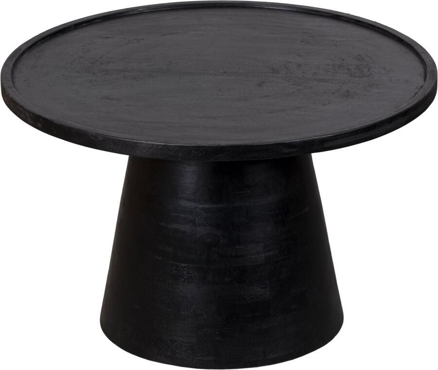 BLenS-Furniture Salontafel Bergen zwart mangohout rond