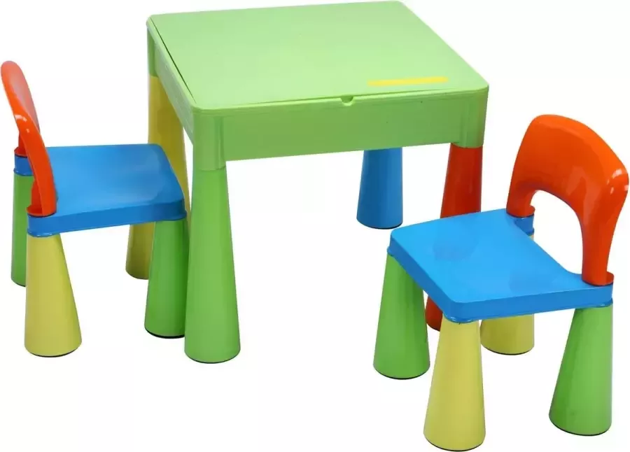 BlinQ 5-in-1 multifunctionele activiteitentafel & 2 stoelen Veelkleurig (899UN)