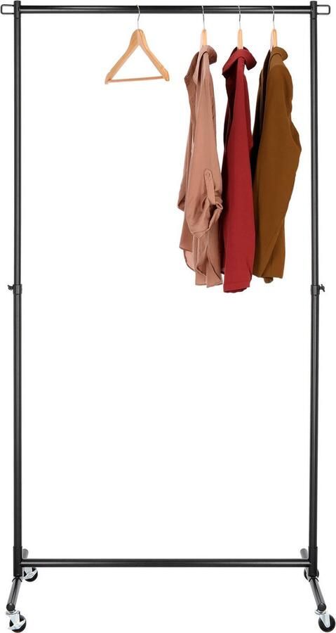 Blokker kledingrek metaal zwart
