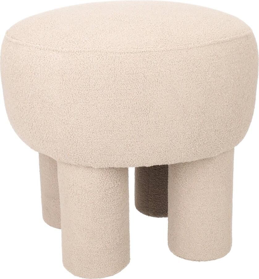 Blokker poef Luxury 43x43x43cm taupe