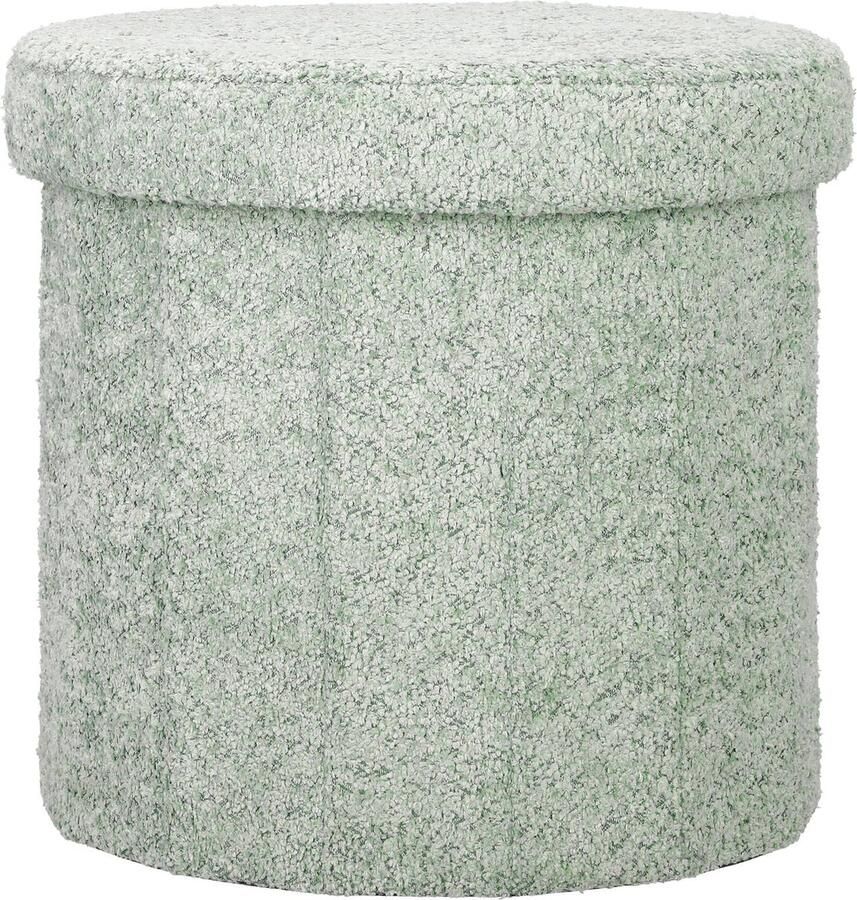 Blokker Poef Oslo 40x40x38cm Mintgroen