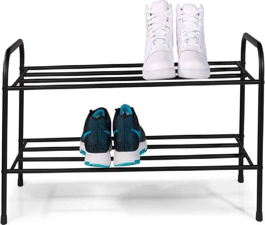 Blokker Schoenenrek van Metaal Klein Voor 6 paar schoenen Zwart