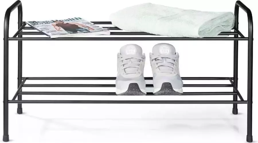 Blokker Schoenenrek van Metaal Klein Voor 6 paar schoenen Zwart - Foto 3