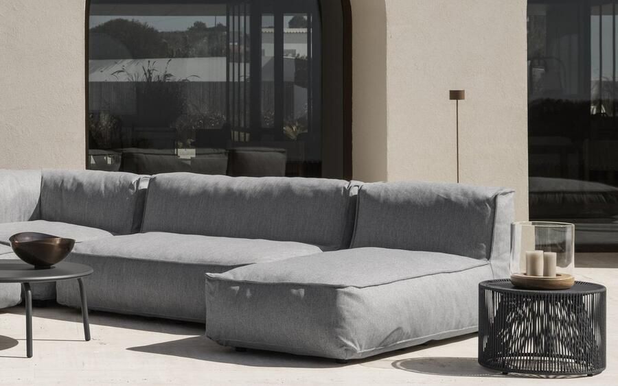 Blomus Rope Bijzettafel Coal Medium. Grijs Staal Kunststof