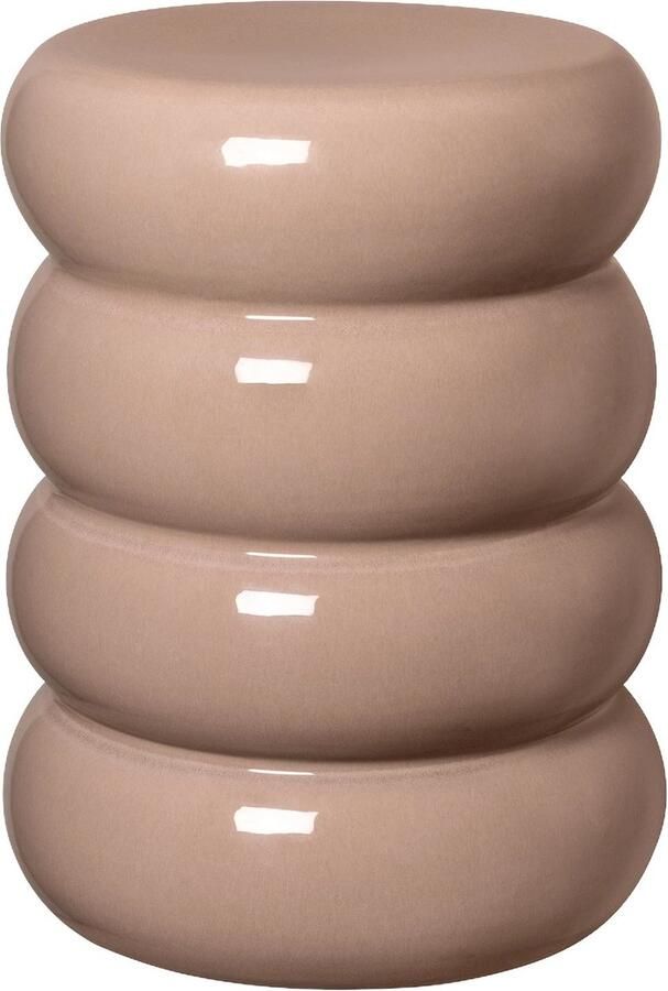 Blomus Toru Bijzettafel Fungi Rond. Bruin Polystone