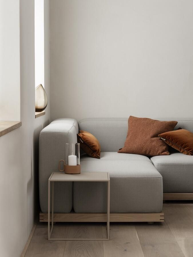 Blomus Velvet Kussenhoes Rustic Brown. Bruin Katoen