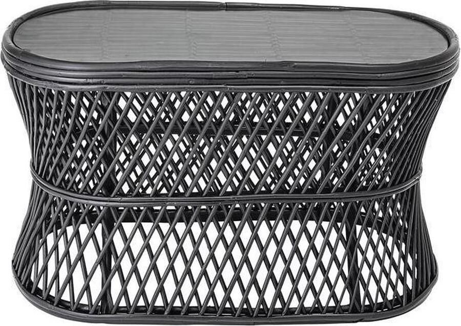 Bloomingville Abby Coffee Table Black riet