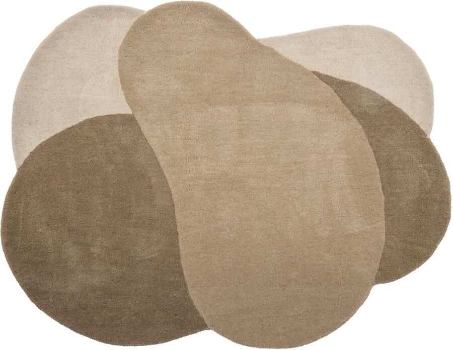 Bloomingville Denton Rug Bruin Wol