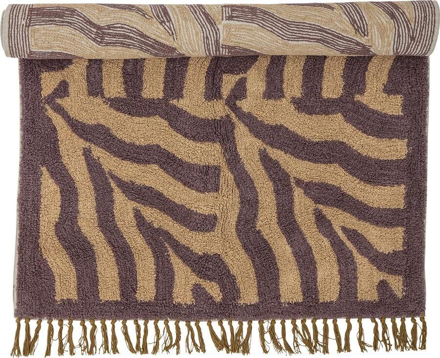 Bloomingville Izza Vloerkleed Paars Katoen