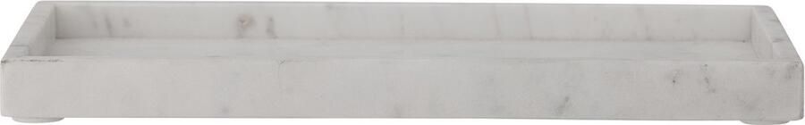 Bloomingville – Marmeren dienblad Majsa wit – 38 x 3 x 18 cm