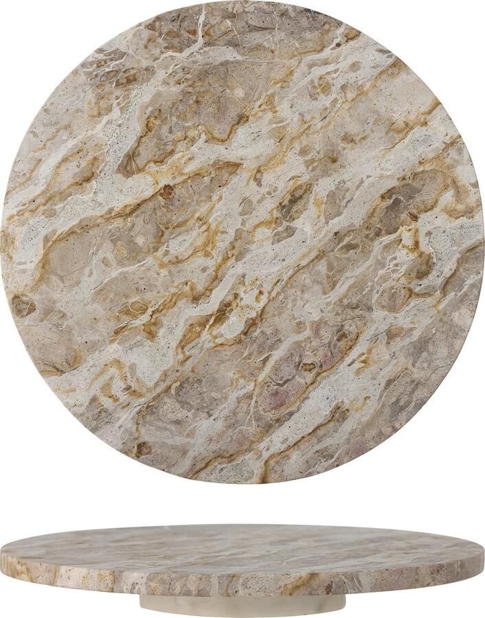 Bloomingville Nuni serveerplateau Bruin Marmer