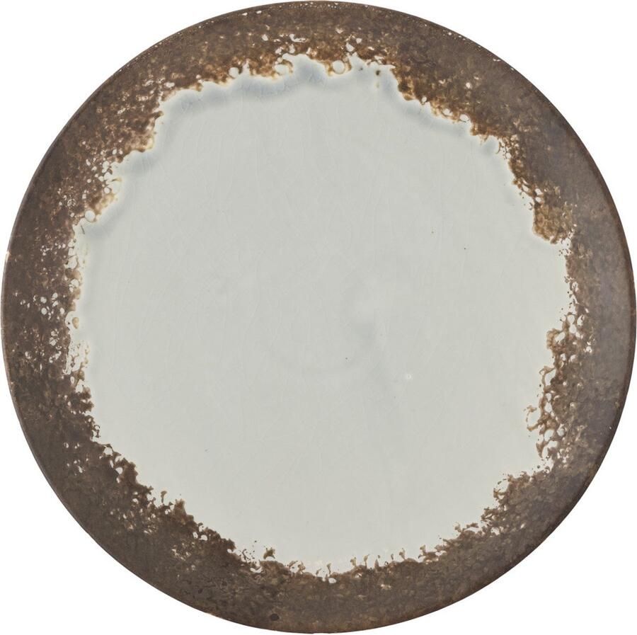 Bloomingville Paula bord bruin blauw bruin26 cm