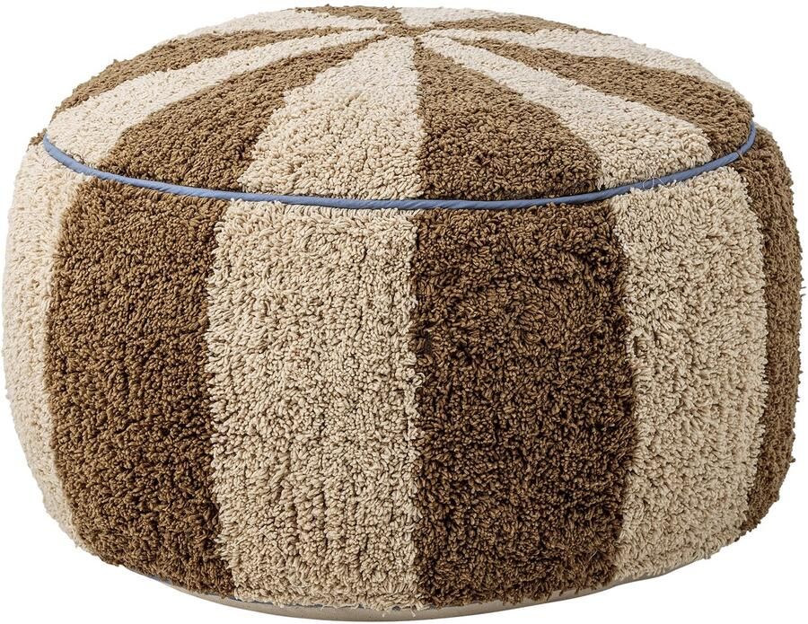 Bloomingville Poef Charoline Beige