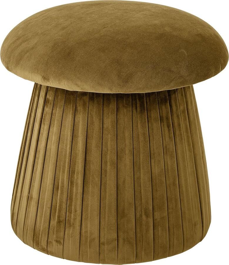 Bloomingville Roberta Poef Bruin Polyester