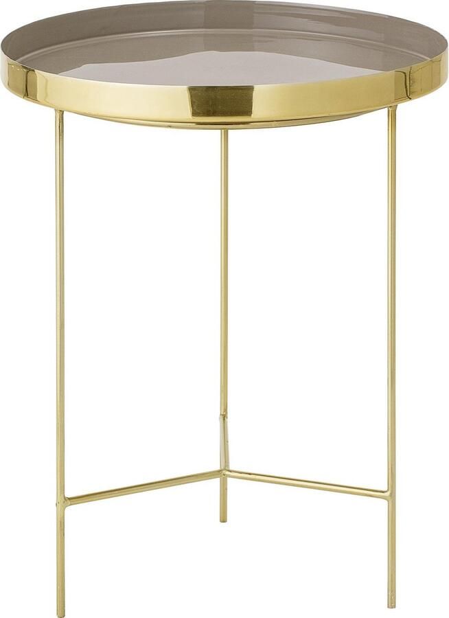 Bloomingville Sola Bijzettafel Bruin Aluminium