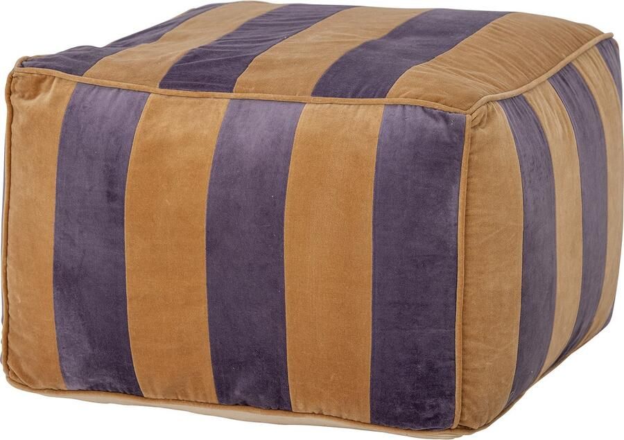 Bloomingville Walder Pouf Purple Cotton