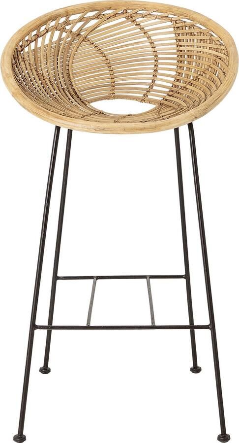 Bloomingville Yonne Barstoel Beige Rotan
