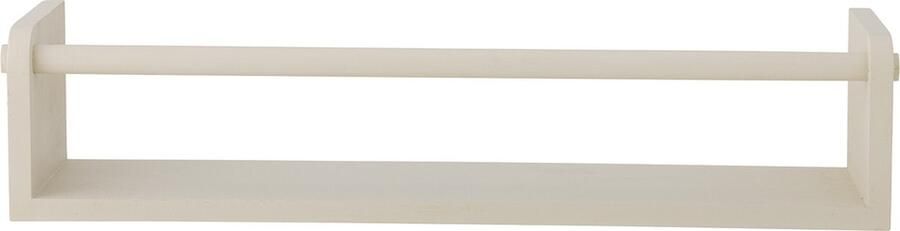 Bloomingville mini Bloomingville houten wandplank met kapstok Paras geel beige