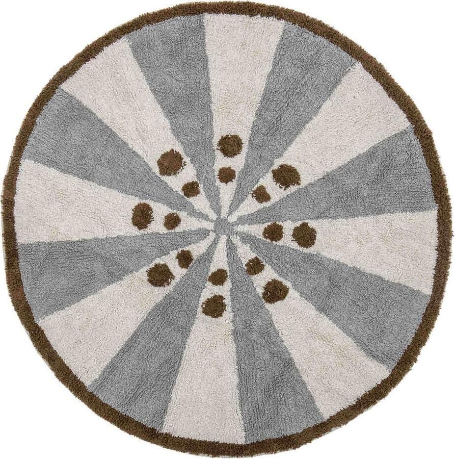 Bloomingville mini rond vloerkleed Anker 110 cm