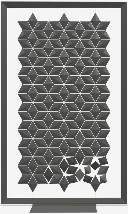 Bloomming Flexibele restaurant partition – Facet 136 × 220 cm in grafiet - Foto 3