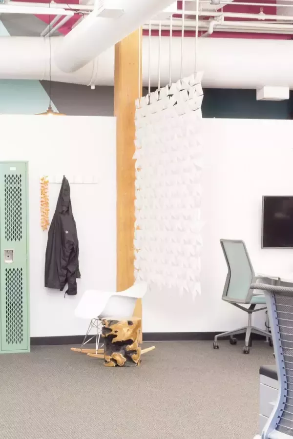 Bloomming Hangende scheidingswand Facet 204 x 187 cm in Wit