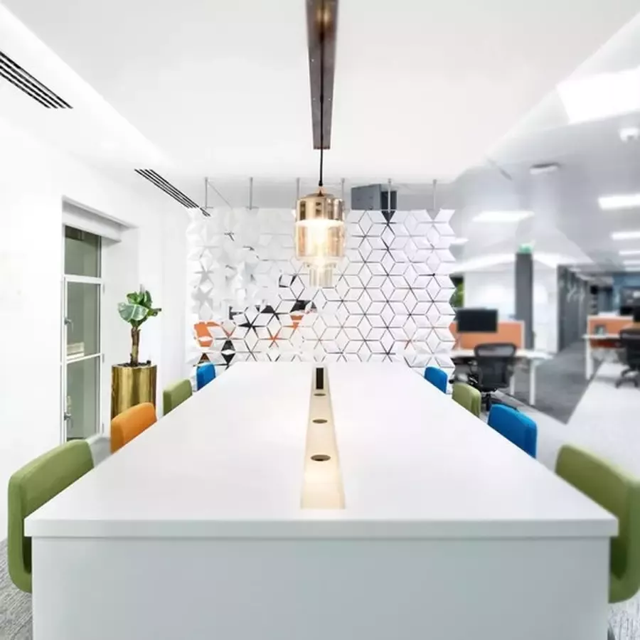 Bloomming Hangende scheidingswand Facet 204 x 207 cm in Wit - Foto 2