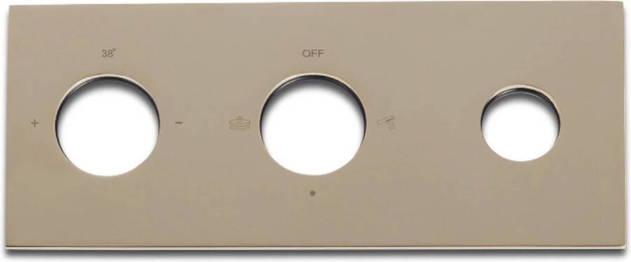 Blue Label Blue Brondby afdekplaat inb douche Goud