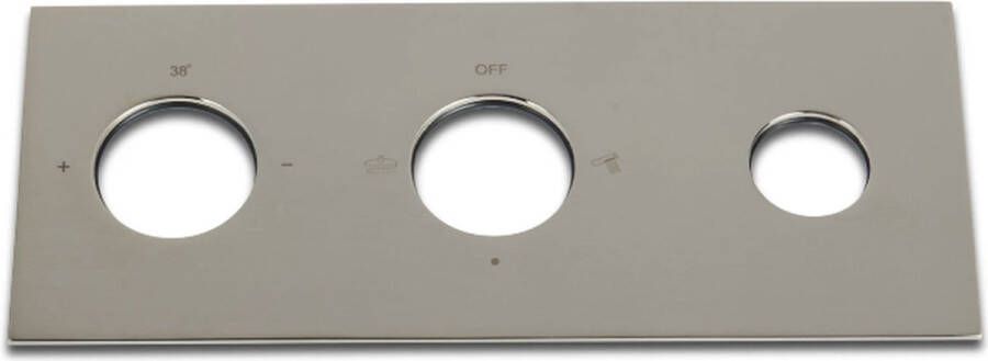 Blue Label Blue Brondby afdekplaat inb douche Nickel