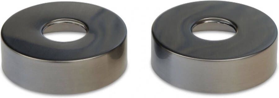 Blue Label Blue rozet 74mm set a 2 Gun metal