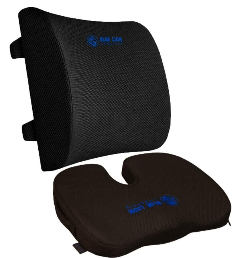 Blue Lion Lifestyle Blue Lion Zitkussen & Rugsteun Ergonomisch Stuitkussen & Rugkussen voor Bureau of Bank Stoelkussen Klein - Foto 2
