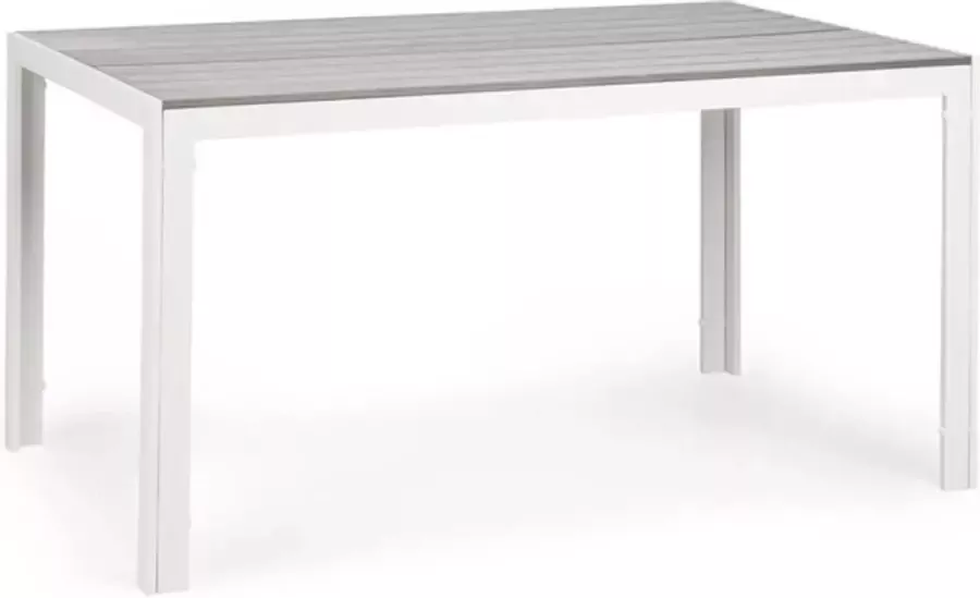 Blumfeldt Bilbao tuintafel 150 x 90 cm tafeloppervlak voor max. 6 personen polywood aluminium