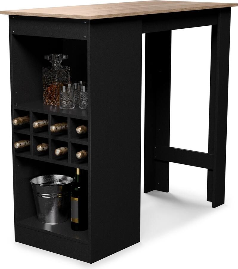 Blumfeldt Bellshill Bartafel Huisbar Antraciet Eik