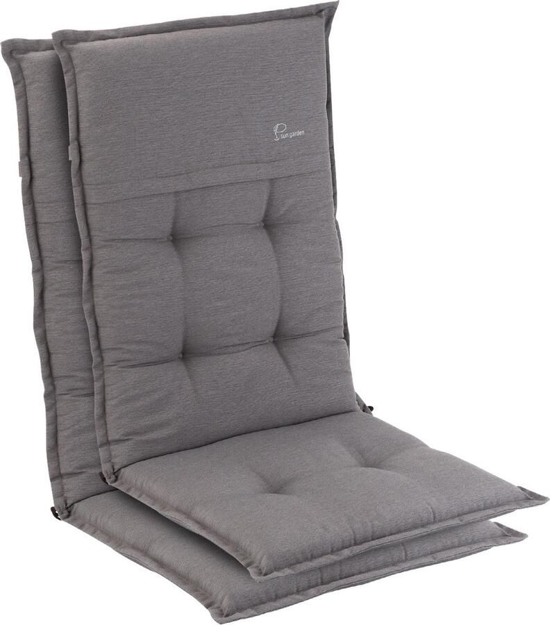 Blumfeldt Coburg stoelkussen zitkussen hoge rug tuinstoel polyester 53x117x9cm