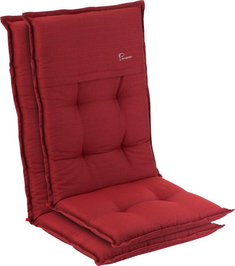 Blumfeldt Coburg stoelkussen zitkussen hoge rug tuinstoel polyester 53x117x9cm