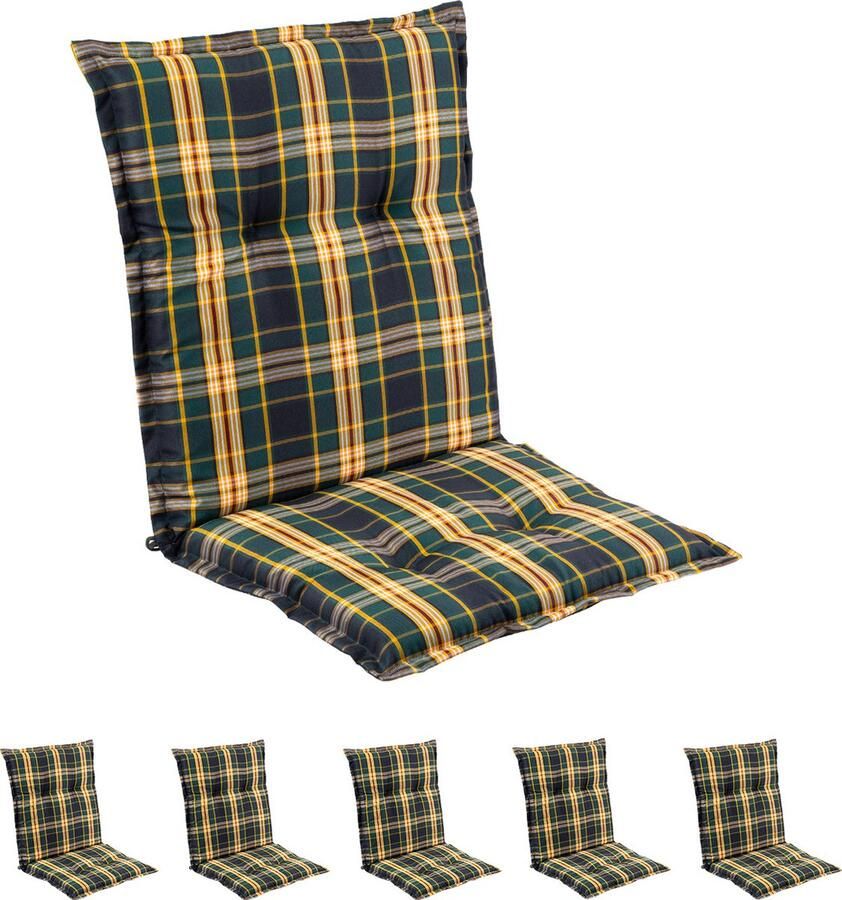 Blumfeldt Prato stoelkussen zitkussen lage rug tuinstoel polyester 50x100x8cm