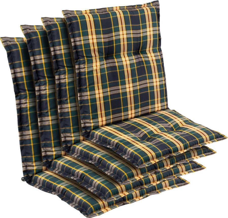 Blumfeldt Prato stoelkussen zitkussen lage rug tuinstoel polyester 50x100x8cm