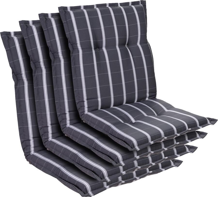 Blumfeldt Prato stoelkussen zitkussen lage rug tuinstoel polyester 50x100x8cm