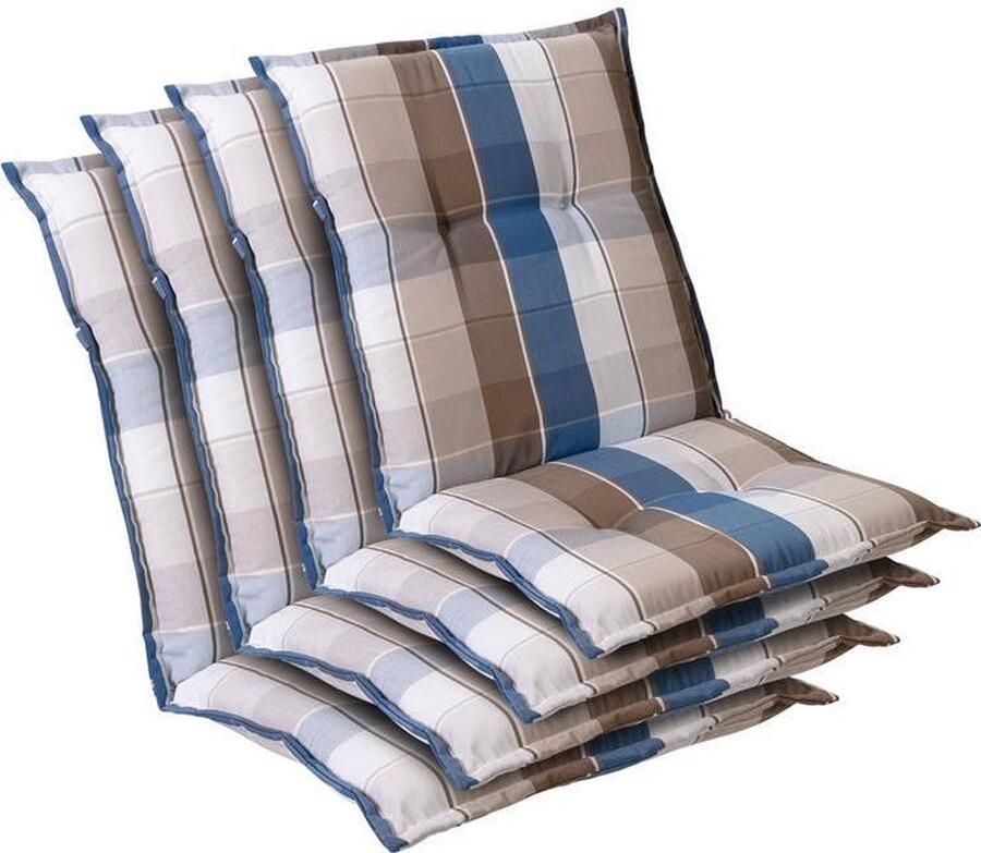 Blumfeldt Prato stoelkussen zitkussen lage rug tuinstoel polyester 50x100x8cm