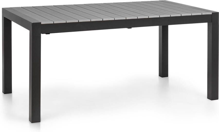 Blumfeldt Menorca Expand tuintafel 163 x 95 cm aluminium polywood antraciet