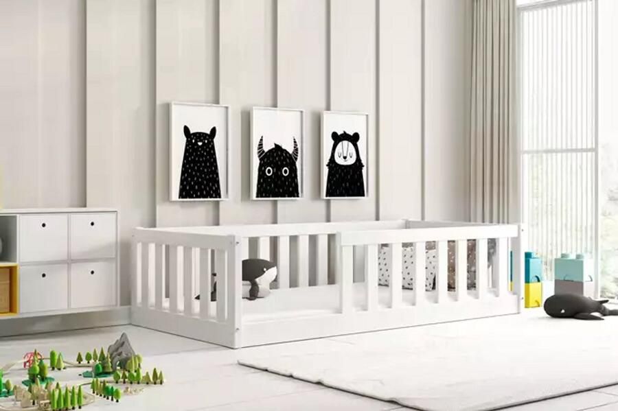 BMS Kinder Eenpersoonsbed Bella Sima 80x160 cm Wit