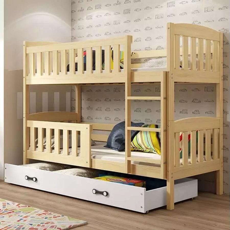 BMS Bunk Bed 90x200 cm Pine White