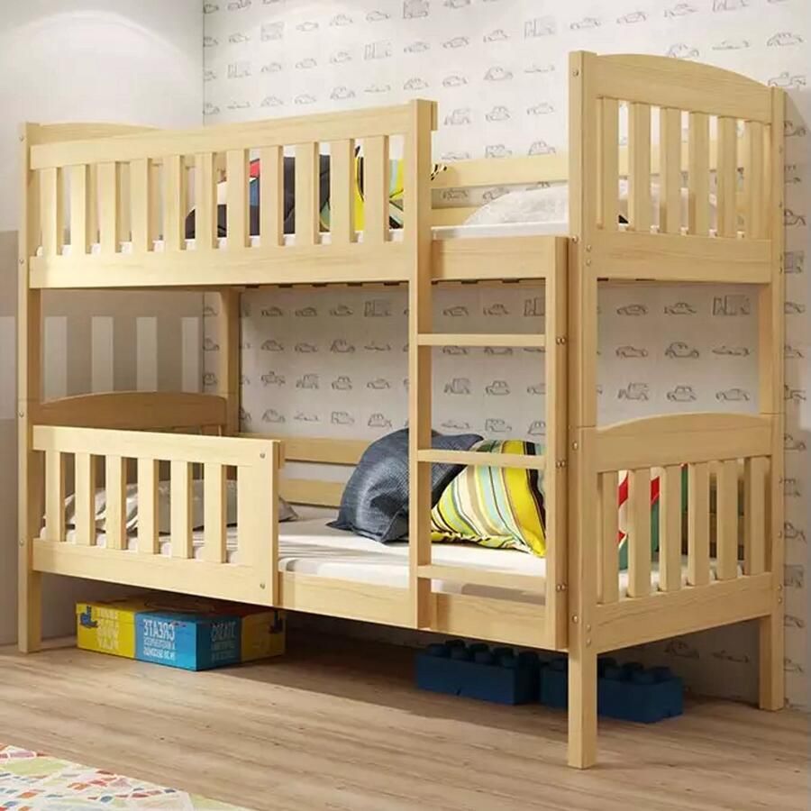 BMS Bunk Bed 90x200 cm Pine Wood TUV Certified