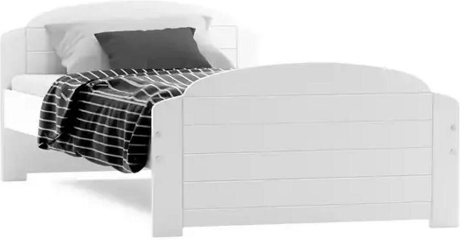 BMS Eenpersoonsbed 90x200 cm Jeugd Wit