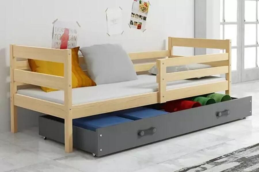 BMS ERYK Single Jeugdbed 80x190 Pine Graphite