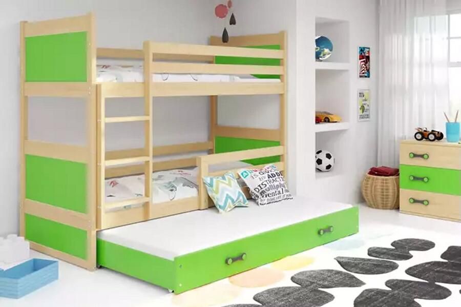 BMS Jeugd Bed 90x190 cm Groen Pine