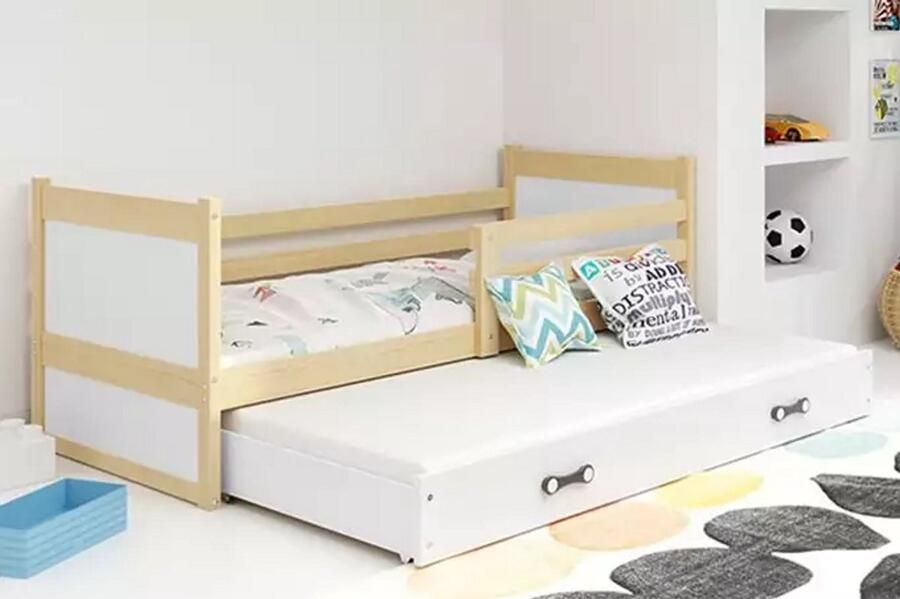 BMS Jeugdbed 90x190 cm Met Matras en Lade Pine Wit