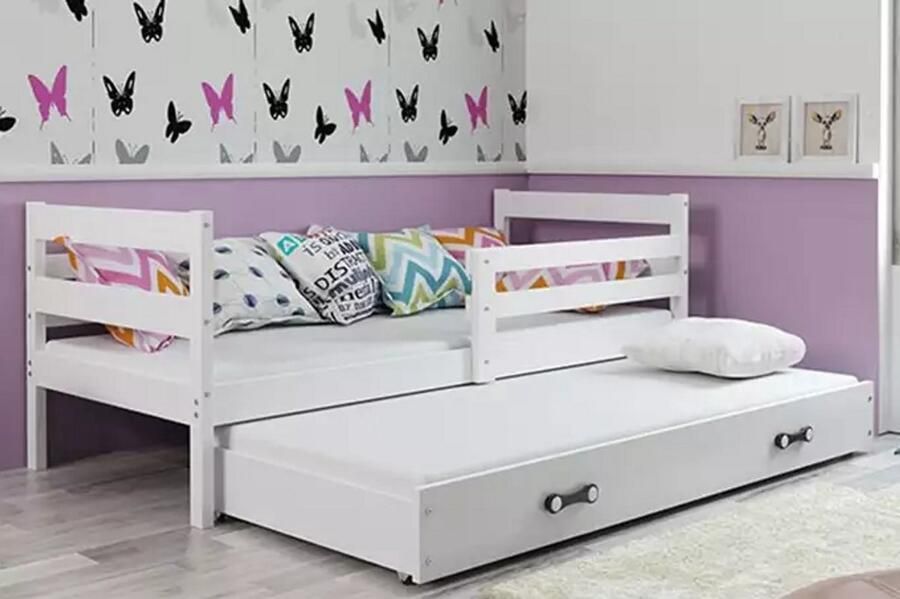 BMS Pull-out Jeugdbed ERYK 90x200 met Lade Wit