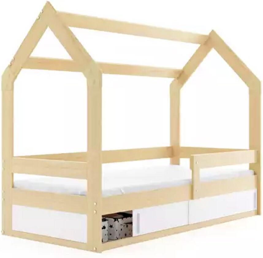 BMS Kinderbed 80x160 cm Effen wit Pine